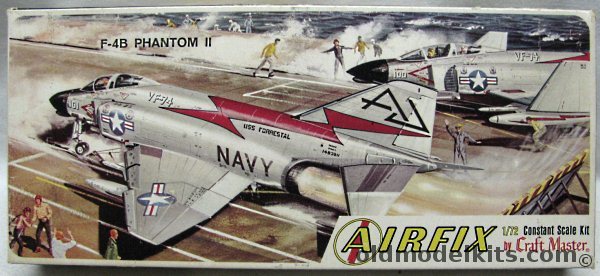 Airfix 1/72 McDonnell F-4B Phantom II - Craftmaster Issue - VF-74 USS Forrestal, 1413-100 plastic model kit